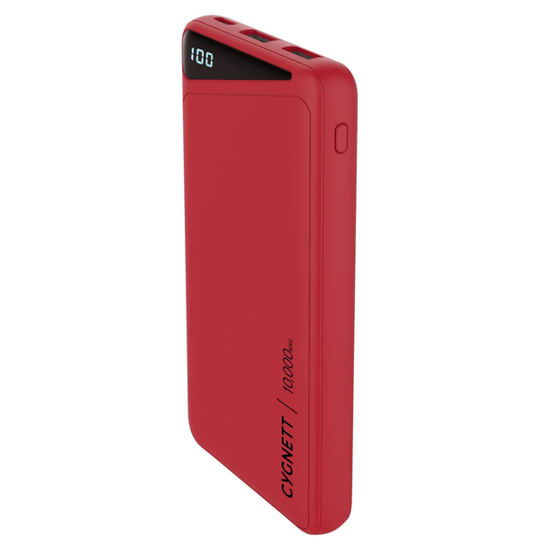 Cygnett ChargeUp Boost 2nd Gen 10K mAh Power Bank - Red