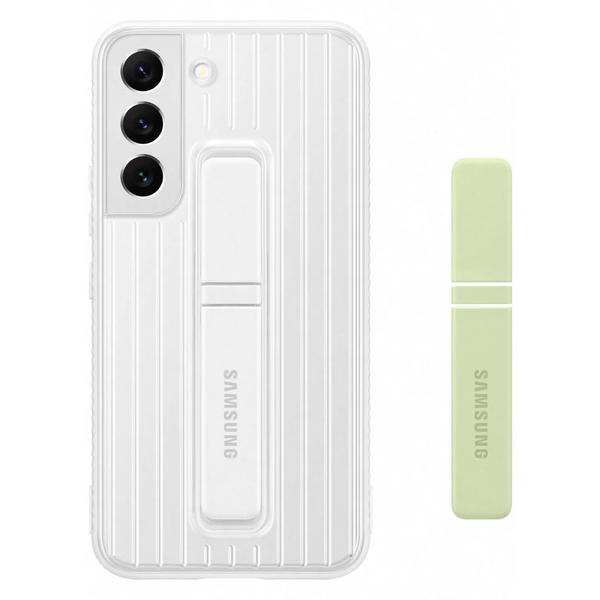 Samsung Galaxy S22 Protective Standing Cover - White