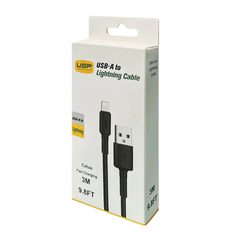 USP Boost Up Lightning to USB-A Cable 3m - Black