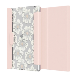 KSNY Folio Case For Apple iPad 10.2" 7/8/9 Gen - Hollyhock/Blush