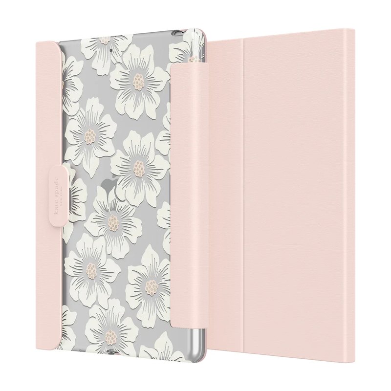 KSNY Folio Case For Apple iPad 10.2" 7/8/9 Gen - Hollyhock/Blush