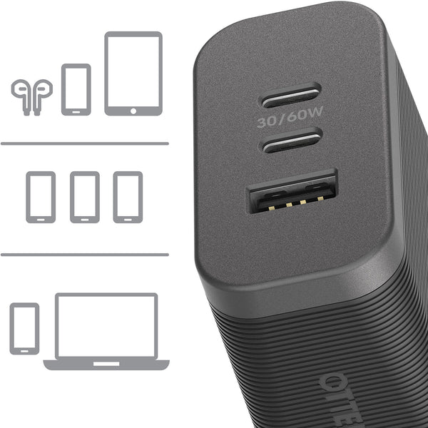 OtterBox Premium Pro Fast Charge USB-C Wall Charger 72W - Black