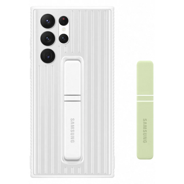 Samsung Galaxy S22 Ultra Protective Standing Cover - White