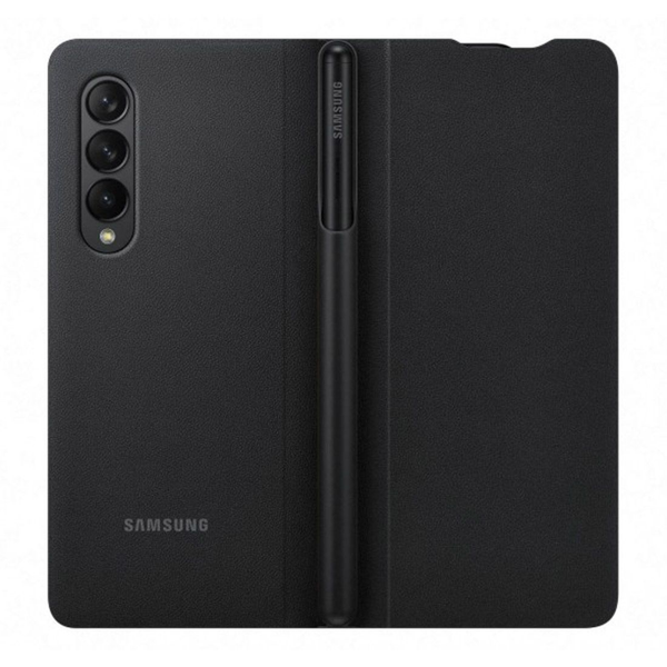 Samsung Flip Cover with S-Pen For Samsung Galaxy Z Fold3 - Black