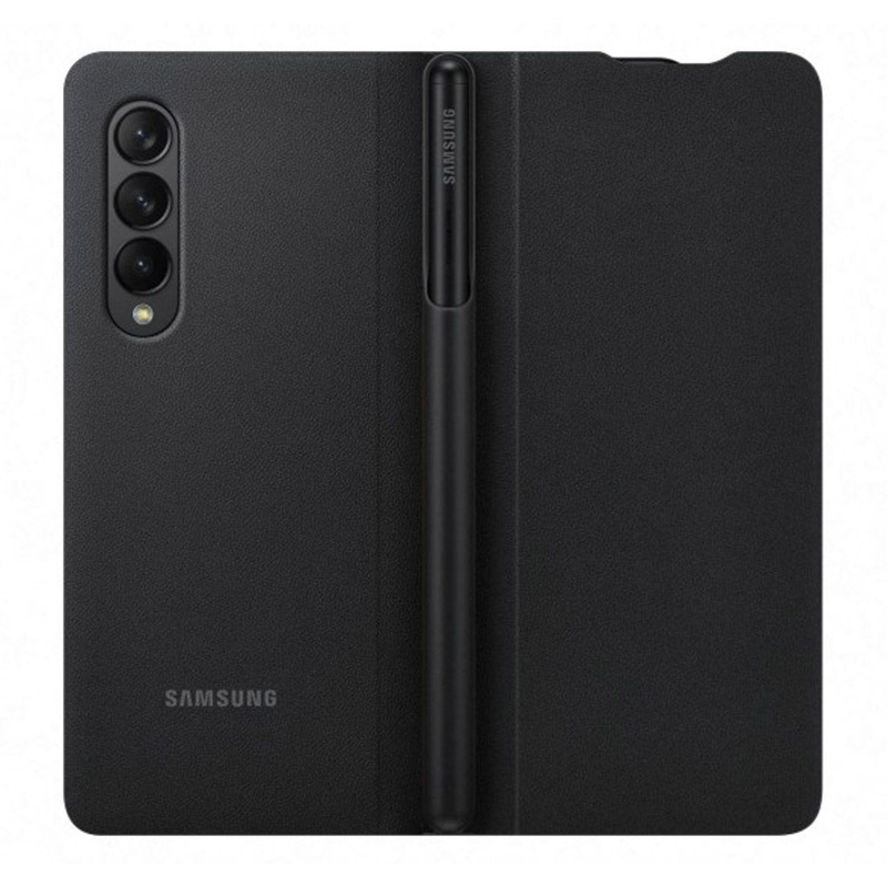 Samsung Flip Cover with S-Pen For Samsung Galaxy Z Fold3 - Black
