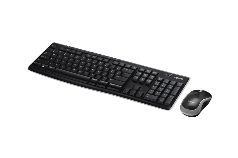 Logitech MK270R Wireless Keyboard and Mouse Combo - Black