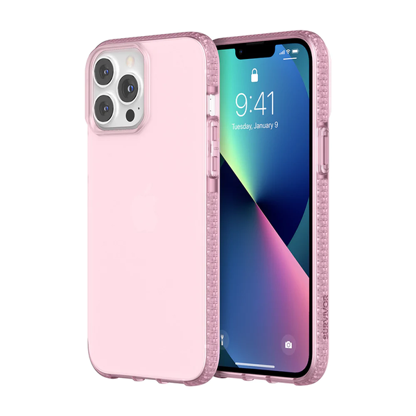 Survivor Clear Case For Apple iPhone 13 Pro Max - Powder Pink