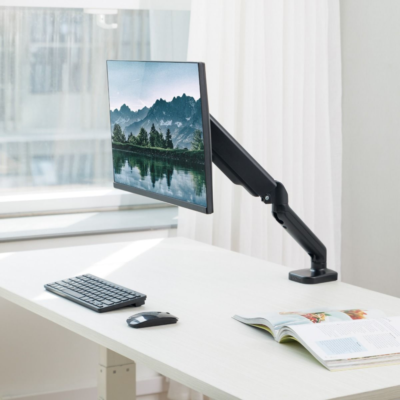 mbeat activiva ErgoLife Single Monitor Screen Steel Gas - Black