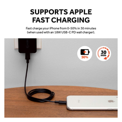 Griffin USB-C to Lightning Cable 3ft - Black