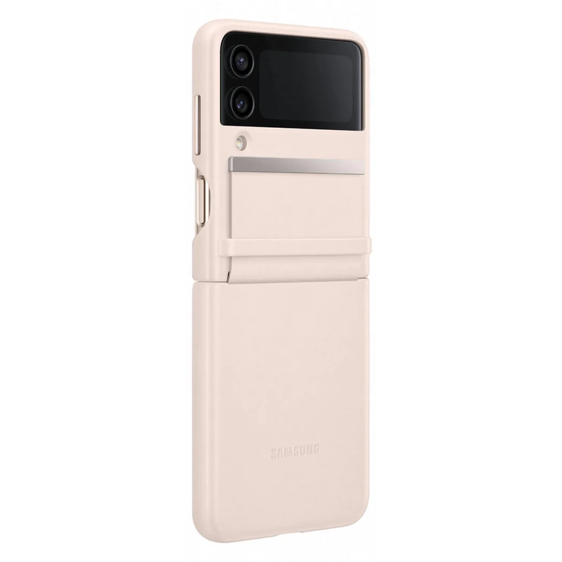 Samsung Galaxy Z Flip4 Flap Leather Cover - Peach