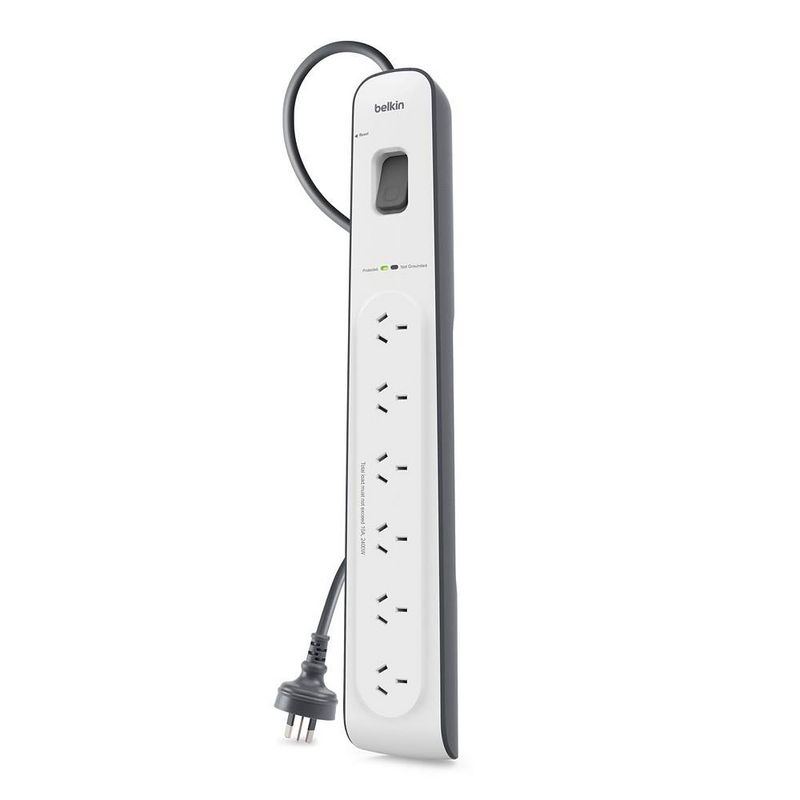 Belkin 6-Oulet Surge Protection Strip with 2M Power Cord