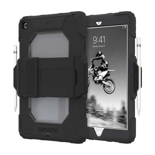 Survivor All Terrain Case For Apple iPad 10.2" 7/8/9 Gen - Black