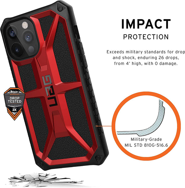 UAG Monarch Case For Apple iPhone 12 Pro Max - Crimson