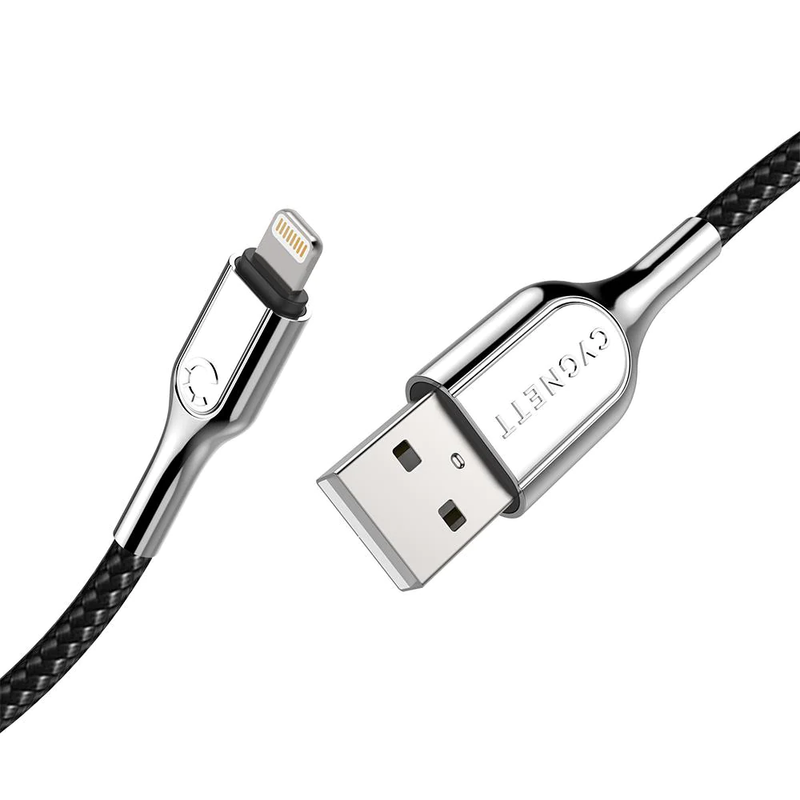 Cygnett Armoured Lightning to USB-A Cable 10 cm - Black