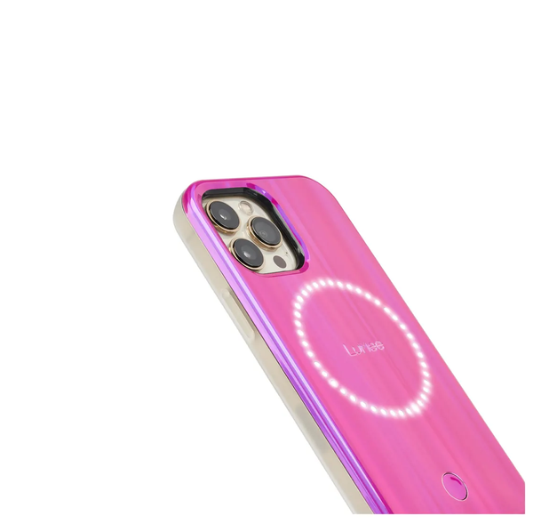 Case-Mate LuMee Halo Case For Apple iPhone 13/13 Pro 6.1- Hot Pink