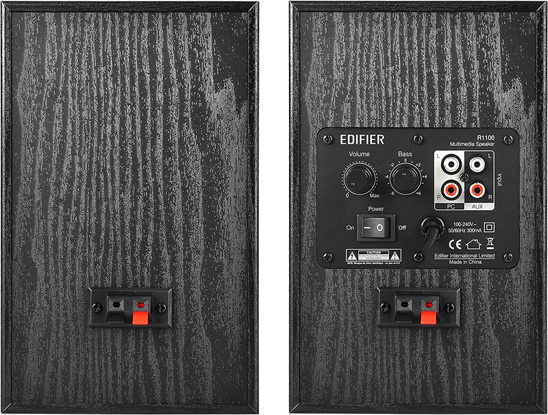 Edifier R1100 Active Studio Bookshelf Speaker Set - Black