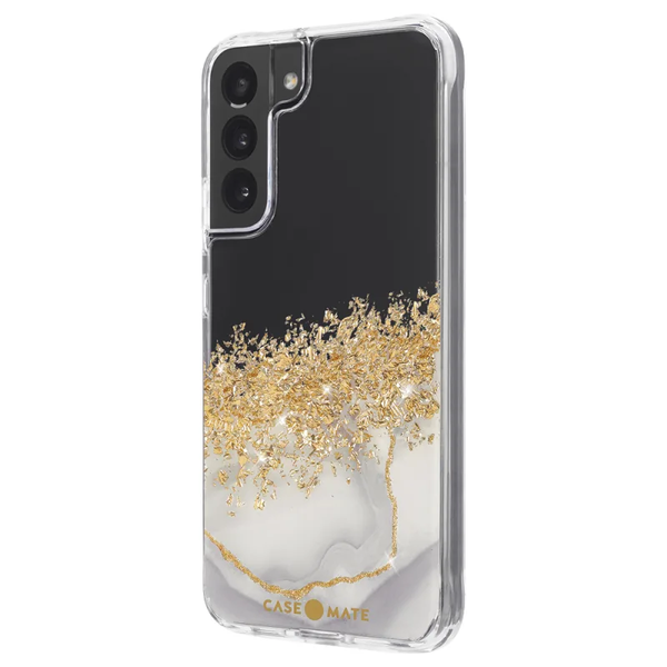 Case-Mate Karat Marble Case For Samsung Galaxy S22+ - White Marble