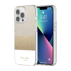 KSNY Protective HS Case For iPhone 13 Pro - Glitter Block White