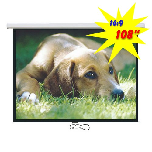 Brateck Projector Standard Auto-lock Manual Projection Screen-108"