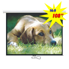 Brateck Projector Standard Auto-lock Manual Projection Screen-108