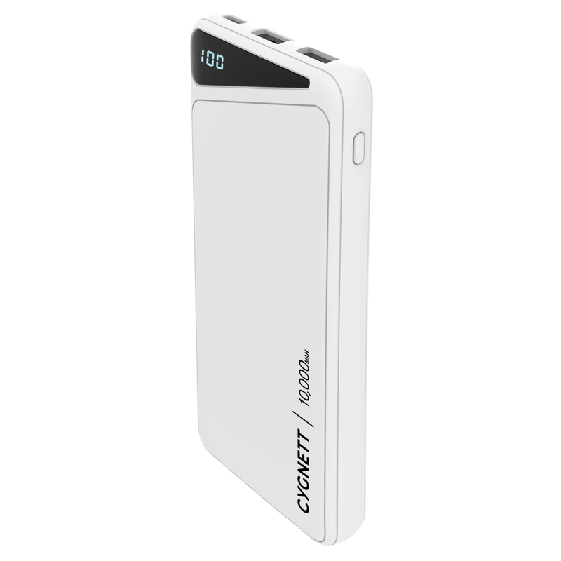 Cygnett ChargeUp Boost 2nd Gen 10K mAh Power Bank - White