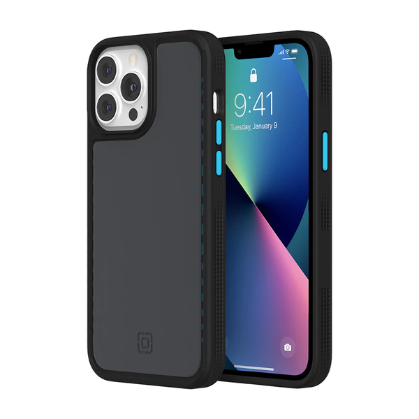 Incipio Optum Case For Apple iPhone 13 Pro Max-Black/Electric Blue