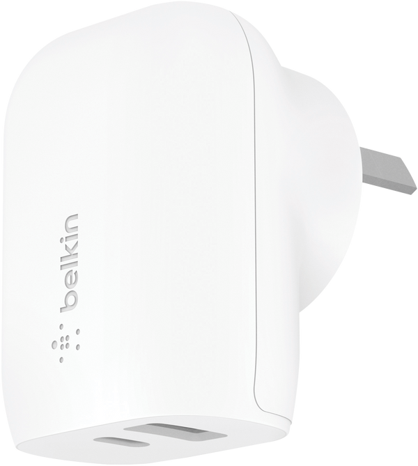 Belkin BOOST CHARGE Dual Wall Charger with PPS 37W - White