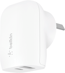 Belkin BOOST CHARGE Dual Wall Charger with PPS 37W - White