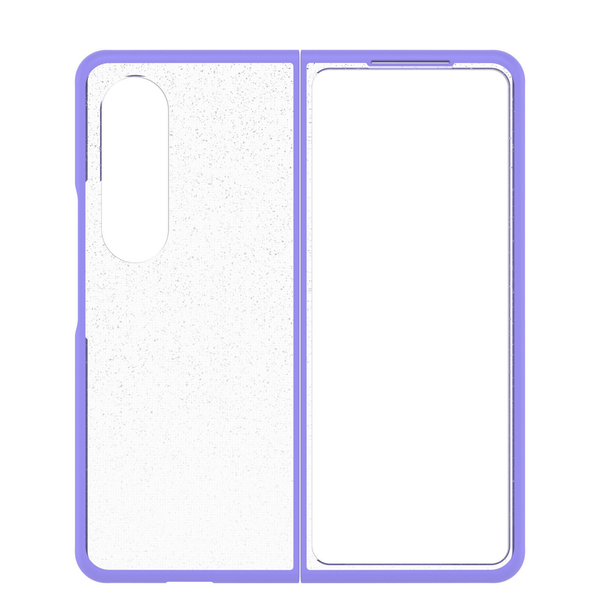 OtterBox Thin Flex Case For Galaxy Z Fold4 - Purple/Clear Glitter