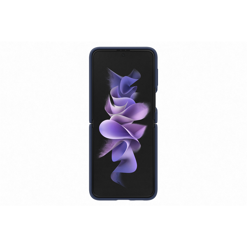 Samsung Galaxy Flip 3 Silicone Cover with Ring - Navy