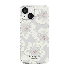 KSNY Protective HS Case For iPhone 13 mini - Hollyhock Floral Clear