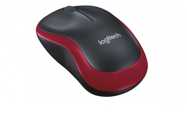 Logitech M185 Wireless Mouse - Red