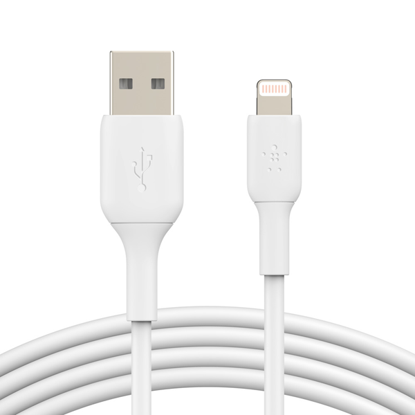 Belkin Boost Charge Lightning to USB-A Cable 2m - White