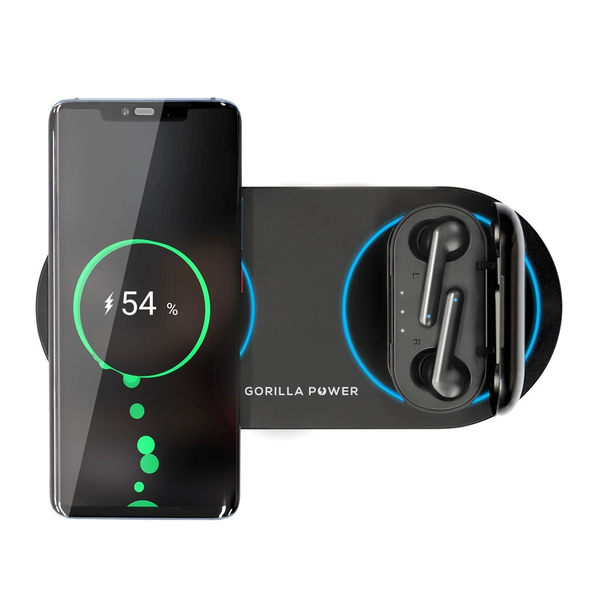 mbeat Gorilla Power 3 in 1 Wireless Charging Stand - Black