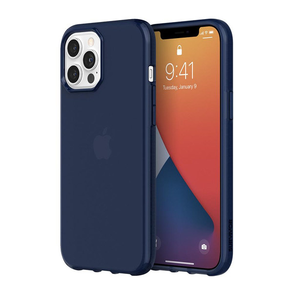 Survivor Clear Case For Apple iPhone 12 Pro Max - Navy
