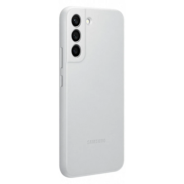 Samsung Galaxy S22+ Leather Cover - Light Grey