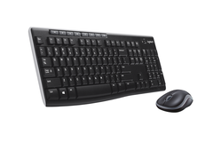 Logitech MK270R Wireless Keyboard and Mouse Combo - Black