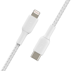 Belkin Boost Charge Braided Lightning to USB-C Cable (1m) - White