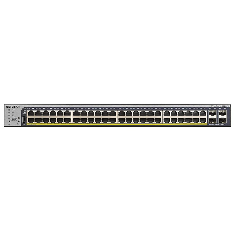 Netgear GS752TP 48 Port Gigabit Smart Switch with PoE - Black