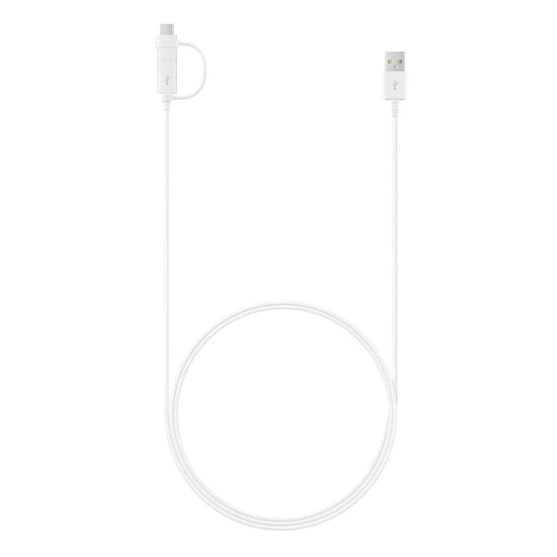 Samsung Data Cable Combo (Micro USB And Type C) - White