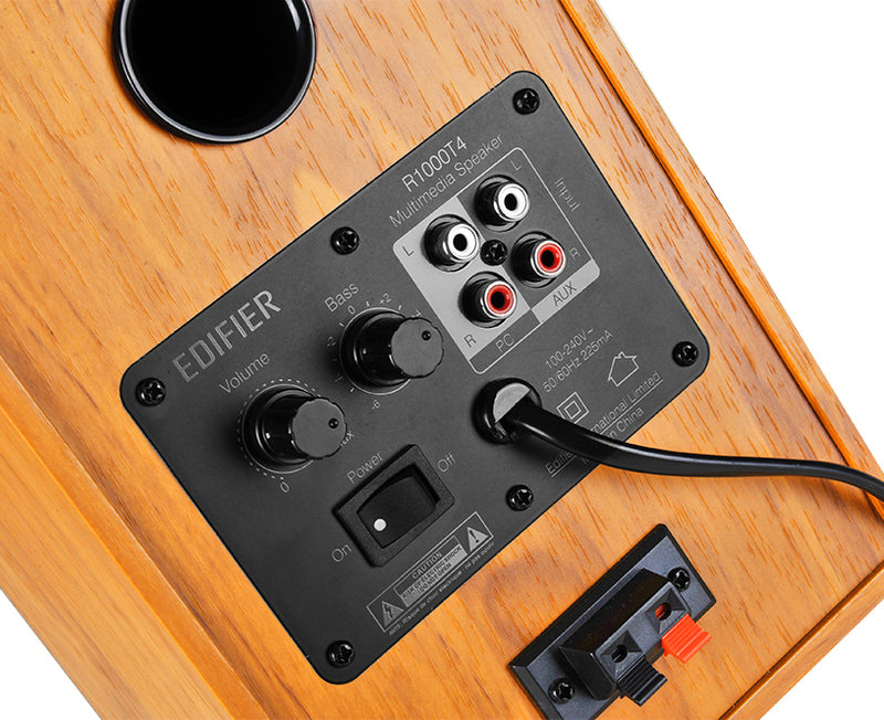 Edifier R1000T4 Ultra-Stylish Active Bookself Speaker - Brown