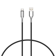 Cygnett Armoured USB-C to USB-A (USB 2.0) Cable (3M) - Black