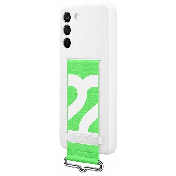 Samsung Galaxy S22+ Silicone with Strap Cover - White