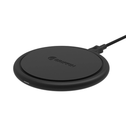 Griffin 15W Wireless Qi Charging Pad with QC wall charger - Black