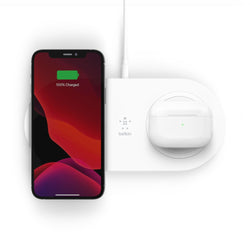 Belkin BOOST CHARGE Dual Wireless Charging Pads (15W) - White