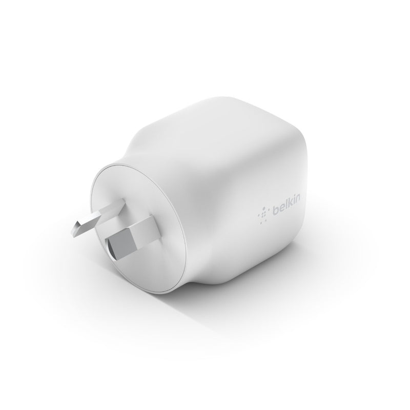 Belkin BOOST CHARGE USB-C PD GaN Wall Charger (30W) - White