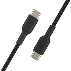 Belkin BoostCharge Braided USB-C to USB-C Cable (1M) - Black