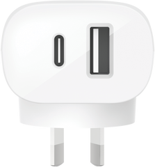 Belkin BOOST CHARGE Dual Wall Charger with PPS 37W - White