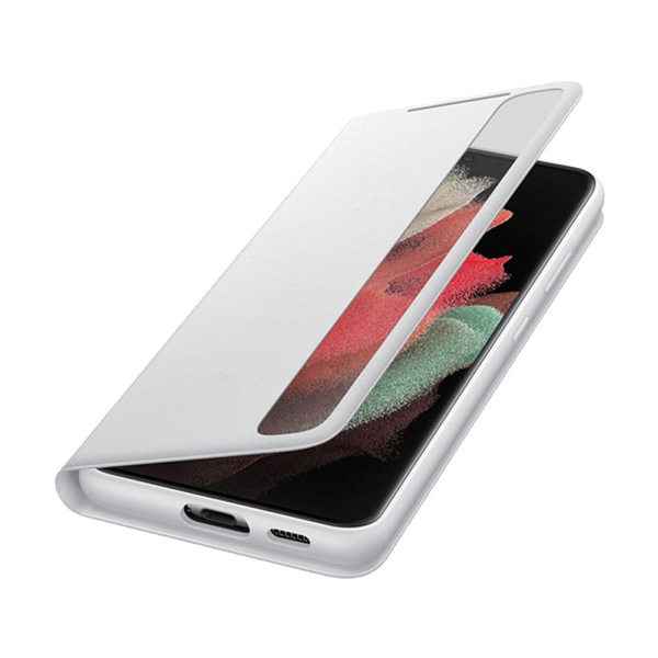 Samsung Galaxy S21 Ultra 5G Smart Clear View Cover - Light Gray