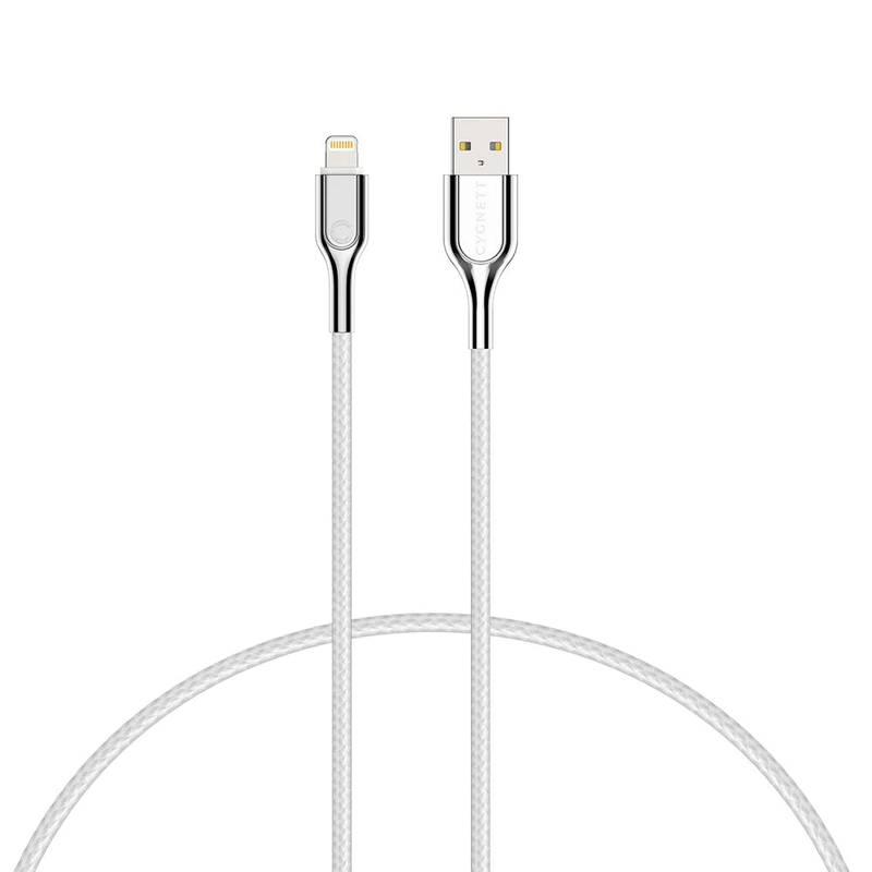 Cygnett Armoured Lightning to USB-A Cable (2M) - White